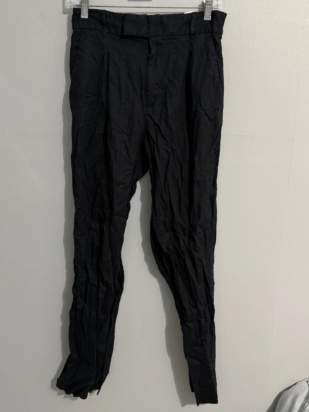 Banana Republic Pants Womens 6 Wide Leg High Rise Linen Blend Neutral coastal